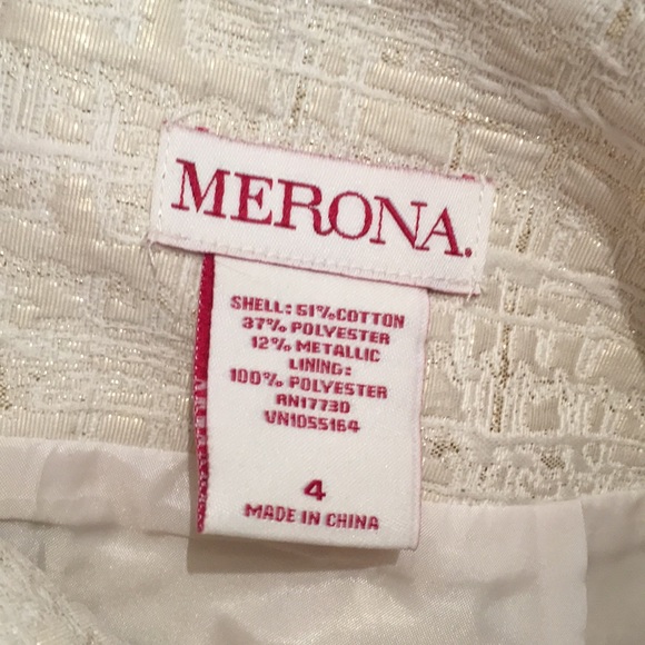 Merona gold and cream skirt - Picture 5 of 5